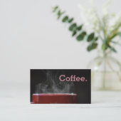 Carte De Fidélité Simple Loyauté Coupe De Café Punch Card (Debout devant)