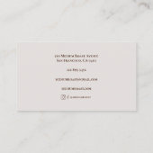 Carte de fidélité Simple Minimale Coffee Shop Pro (Dos)