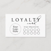 Carte De Fidélité Simple Modern Business Flat Loyalty Card (Devant)