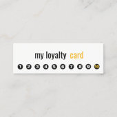 Carte de fidélité simple Professionnelle 10 Punch (Devant)