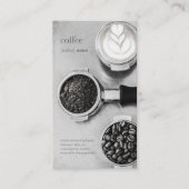 Carte De Fidélité Simple Vintage Barista Beans Coffee Programme (Devant)