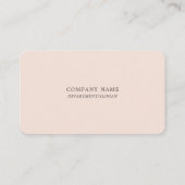 Carte De Fidélité Simplement Chic Gold Foil Stripe Sur Blush Pink (Dos)