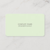 Carte De Fidélité Simplement Chic Gold Foil Stripe Sur Mint Green (Dos)