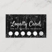 carte de fidélité simulée à la parties scintillant (Devant)