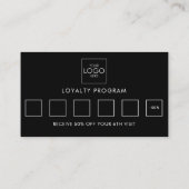 Carte De Fidélité Social Media QR Code Se Connecter Avec Nous Modern (Dos)