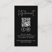 Carte De Fidélité Social Media QR Code Se Connecter Avec Nous Modern (Devant)
