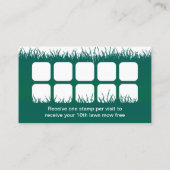 Carte De Fidélité Soins de la pelouse et Landscaping professionnel L (Dos)