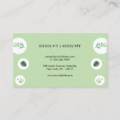 Carte De Fidélité Soins professionnels de la pelouse et des arbres (Dos)