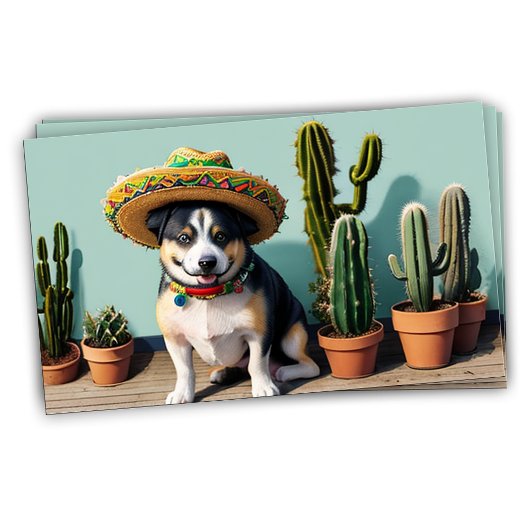 Carte De Fidélité sombrero perro