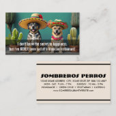 Carte De Fidélité sombreros perros mème (Devant / Derrière)