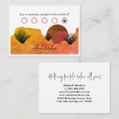 Carte De Fidélité Soothing Desert Moon Meditation (Devant / Derrière)