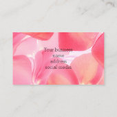 Carte de fidélité souple rose floral (Dos)