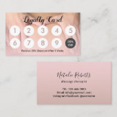 Carte De Fidélité Spa de massage 10 points Loyauté du client (Devant / Derrière)