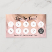 Carte De Fidélité Spa de massage 10 points Loyauté du client (Devant)