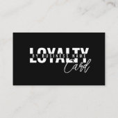 Carte de fidélité Spa de script de beauté classiqu (Dos)