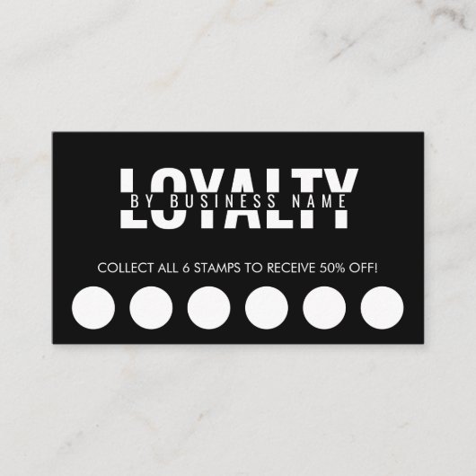 Carte de fidélité Spa de script de beauté classiqu (Devant)