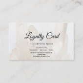 Carte De Fidélité Spa du salon de cristaux blancs (Devant)