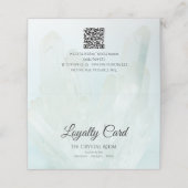 Carte De Fidélité Spa du salon de cristaux bleu glacé clair (Extérieur déplié)