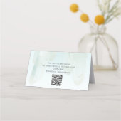 Carte De Fidélité Spa du salon de cristaux bleu glacé clair (Dos)