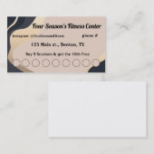 Carte De Fidélité Spa, Fitness, Salon, Nail Salon Loyalty Punch Card (Devant / Derrière)