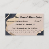 Carte De Fidélité Spa, Fitness, Salon, Nail Salon Loyalty Punch Card (Devant)