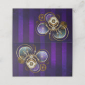 Carte De Fidélité Spider Steampunk sur Arrière - plan pourpre (Extérieur déplié)