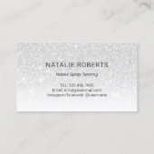 Carte De Fidélité Spray Salon de bronzage moderne Parties scintillan (Dos)