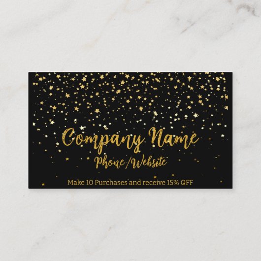 Carte de fidélité Star Fall (Dos)