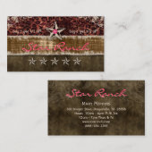 Carte de fidélité Star Suede Leopard Brown (Devant / Derrière)