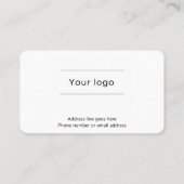 Carte De Fidélité Stencil Typography Coffee Loyalty Card (Dos)