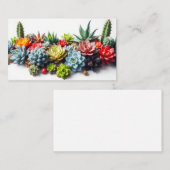 Carte De Fidélité succulents et cactus (Devant / Derrière)