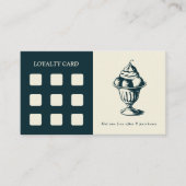 Carte de fidélité Sundae vintage Glace (Devant)