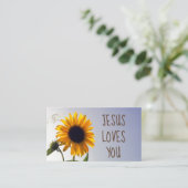 Carte De Fidélité Sunflower Jesus Vous aime (Debout devant)