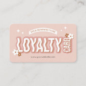 Carte De Fidélité Super les années 70 Retro Branché Logo Coiffure Sa (Devant)