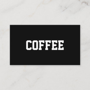 Carte De Fidélité Superstar simple de café des textes centré