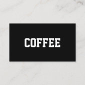 Carte De Fidélité Superstar simple de café des textes centré (Devant)