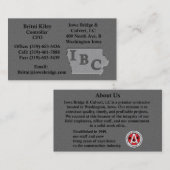 Carte De Fidélité sur mesure pour un look de pierre taillée bretonne (Devant / Derrière)