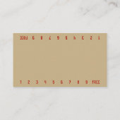 Carte De Fidélité Surf photo Bikini Barista Double Numéro Café (Dos)