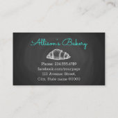 Carte De Fidélité Sweet Bakery Chalkboard Professionnel (Dos)