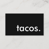 carte de fidélité tacos. (Devant)