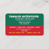 Carte de fidélité Tamales (Dos)