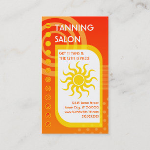 Carte De Fidélité tannage salon loyauté sunrise