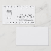Carte De Fidélité Tasse de café (Togo de papier) (Devant / Derrière)