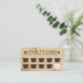 Carte De Fidélité Tasses à café (Debout devant)