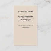 Carte de Fidélité Taupe Logo Récompense (Dos)