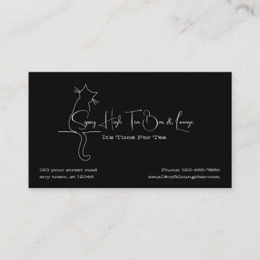 Carte De Fidélité Tea Bar & Lounge (Devant)