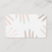 Carte De Fidélité Technicien en Manucure | Salon de Beauté (Dos)