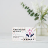 Carte De Fidélité Technicien en Manucure | Salon de Beauté (Debout devant)