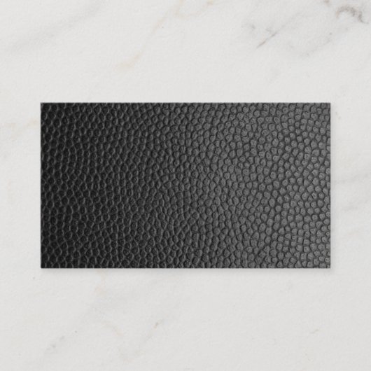 Carte De Fidélité Texture en cuir noir (Devant)
