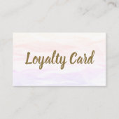 Carte De Fidélité Texture moderne Lumineuse Rose Golden Beauty Salon (Devant)